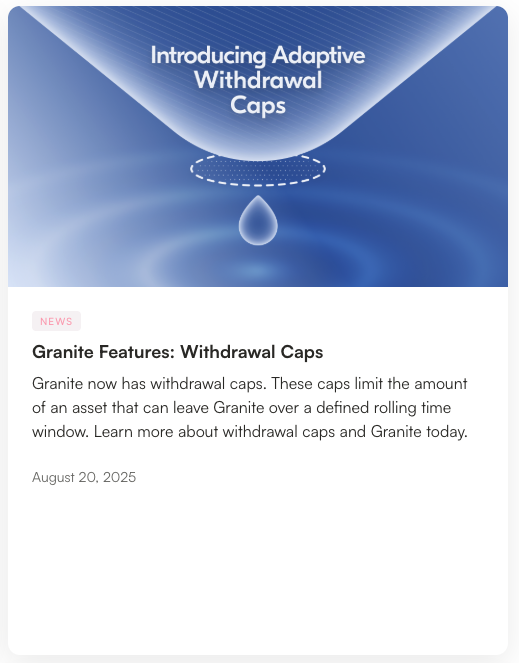 Granite feature launches